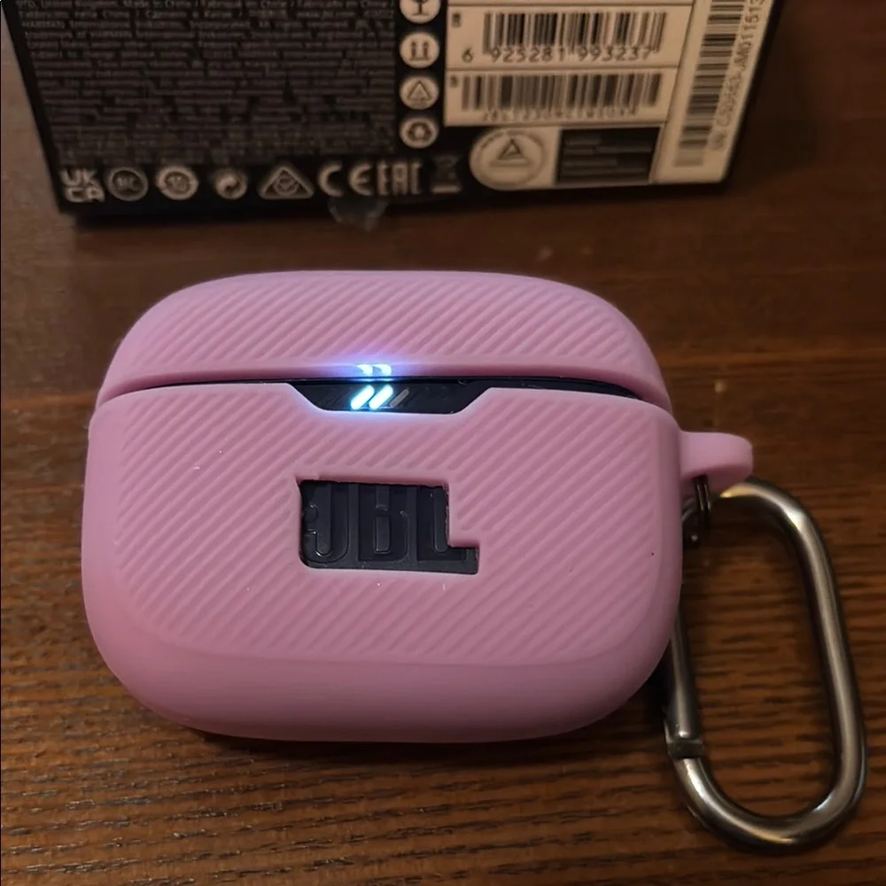 JBL TUNE230NC Wireless Bluetooth Earbuds with Pink Charging Case - Navy Blue